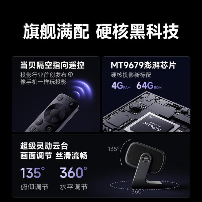 Pro3600流明高亮度白天观影毫无压力尊龙凯时网站618客厅投影仪选择当贝F7(图6)